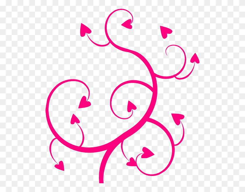528x598 Descargar Png / Pink Swirl Clip Art Clipart Swirl Heart, Texto, Gráficos Hd Png
