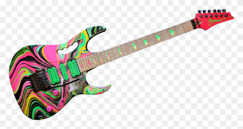 1000x500 Pink Swirl Guitar Ibanez Jem Pink Swirl, Leisure Activities, Musical Instrument, Bass Guitar HD PNG Download