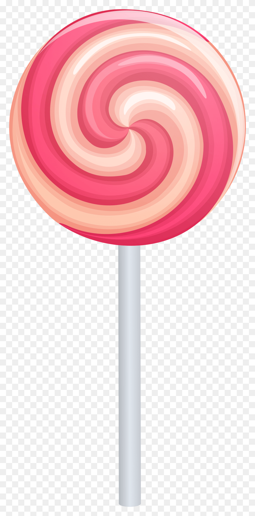 3794x7948 Pink Swirl Lollipop Clip Art Image Pink Lollipop Clipart, Food, Candy, Lamp HD PNG Download