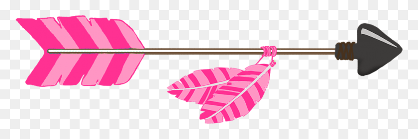 1101x311 Pink Tribal Arrow Tribal Cute Arrow Clipart, Leaf, Plant, Bow HD PNG Download