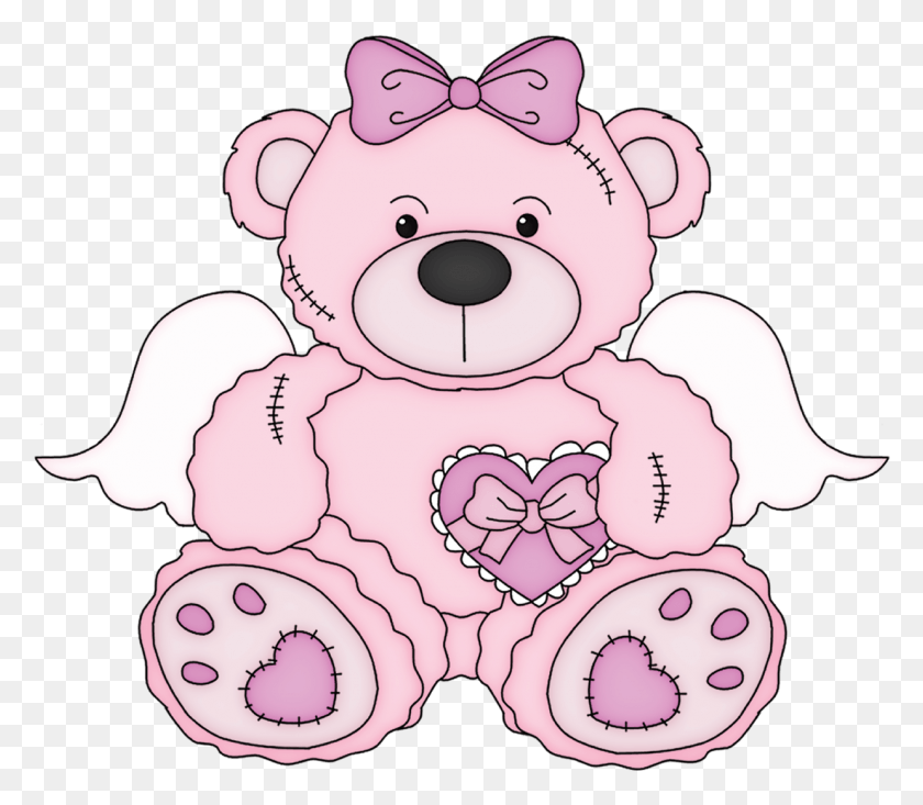 1238x1069 Pink Valentine Teddy Bear Clipart Picture Pink Teddy Bear Clip Art, Toy, Snowman, Winter HD PNG Download