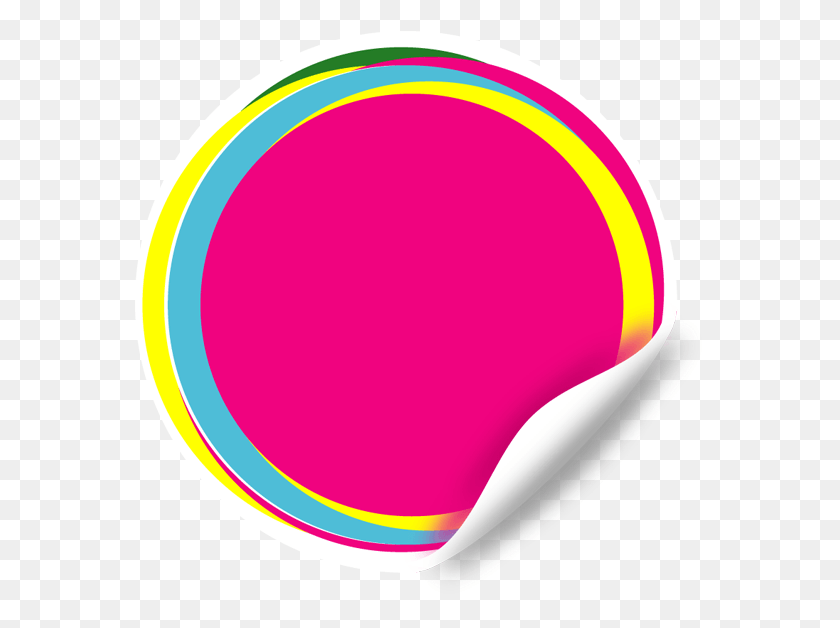 572x568 Pink Vector Sticker Circles Design Vector, Sphere, Balloon, Ball HD PNG Download