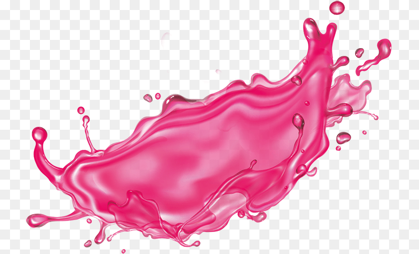 Pink Water Splash Green Juice Splash, Stain, Smoke Pipe, Droplet Sticker PNG