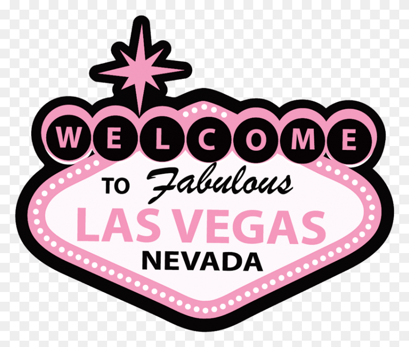 827x693 Pink Welcome To Las Vegas Sign Las Vegas Logo Pink, Label, Text, Sticker HD PNG Download