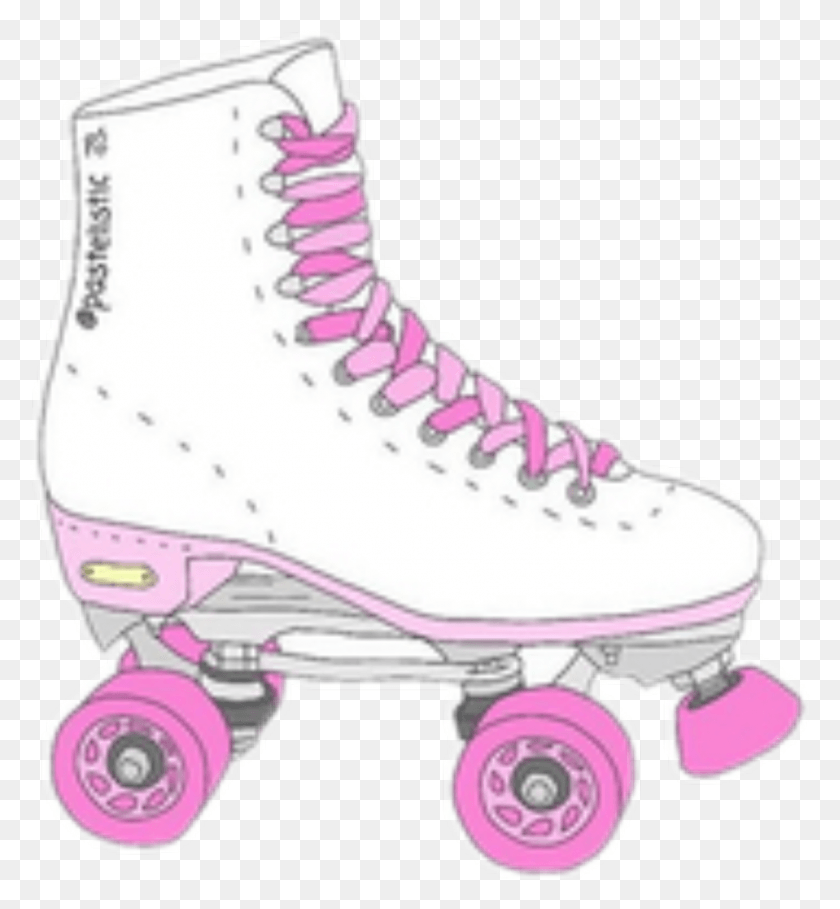 1024x1115 Pink White Rollerskate Skate Cute Tumblr Interesting, Shoe, Footwear, Clothing HD PNG Download