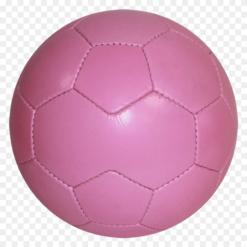 821x821 Розовый Футбольный Мяч Сшитый Вручную Футбольный Мяч Розовый Футбольный Мяч, Мяч, Футбол, Футбол Png Скачать