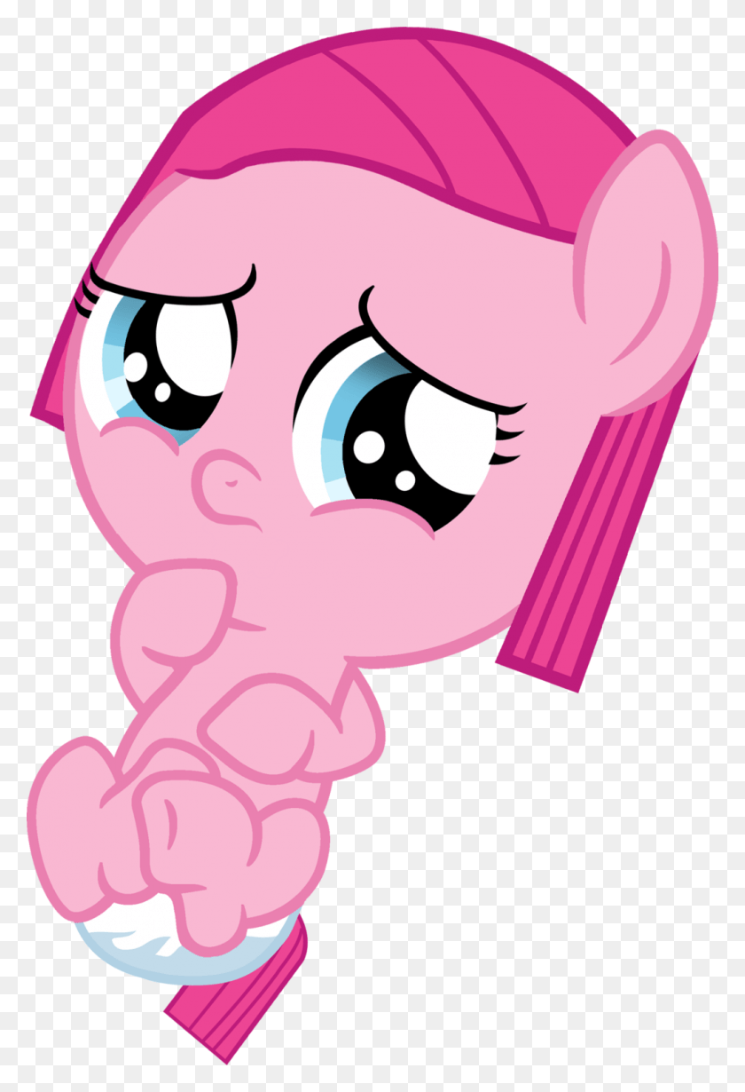 1024x1537 Pinkie Pie Applejack Pony Rarity Scootaloo Mlp Baby Pinkie Pie, Label, Text, Face HD PNG Download