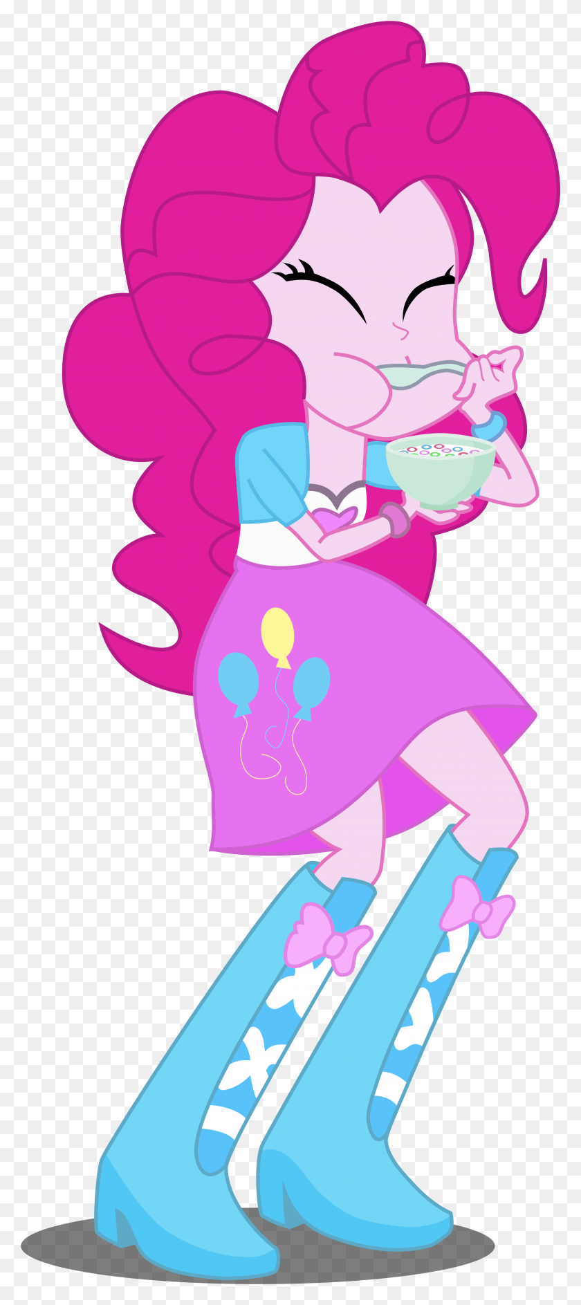 4267x9997 Pinkie Pie Breakfast Cereal Pink Mammal Fictional Character, Graphics, Floral Design HD PNG Download