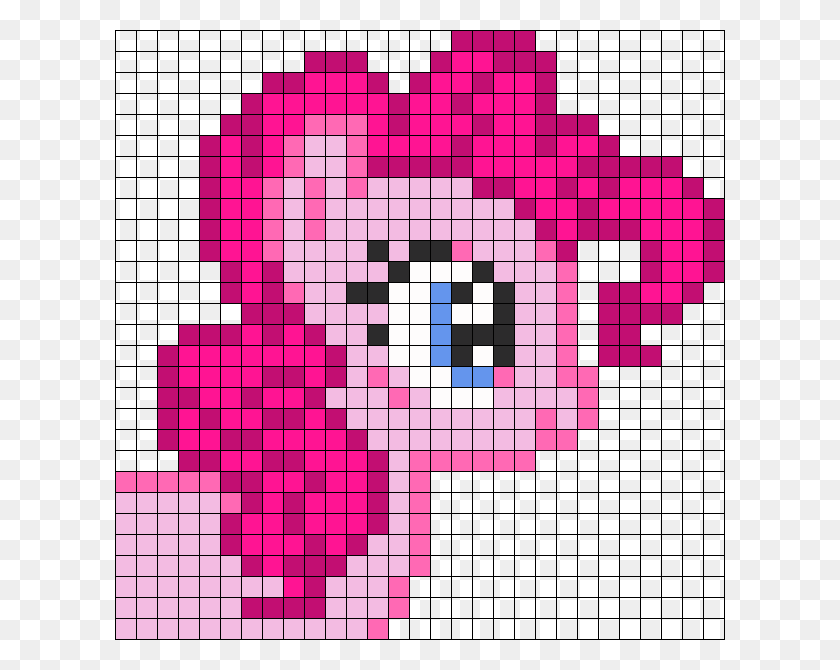 610x610 Pinkie Pie Head Perler Bead Pattern Bead Sprite Pinkie Pie Sprite, Game, Chess, Crossword Puzzle HD PNG Download