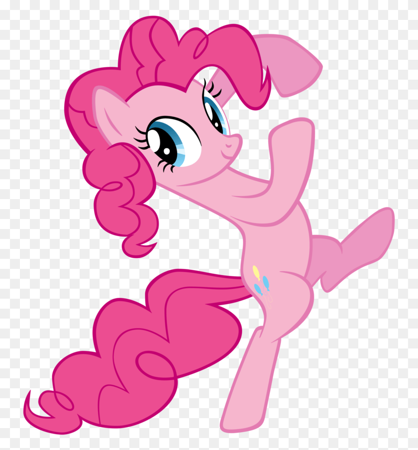 749x844 Pinkie Pie Rainbow Dash Rarity Applejack Flower Pink Mlp Pinkie Pie Kick, Cupid, Purple HD PNG Download