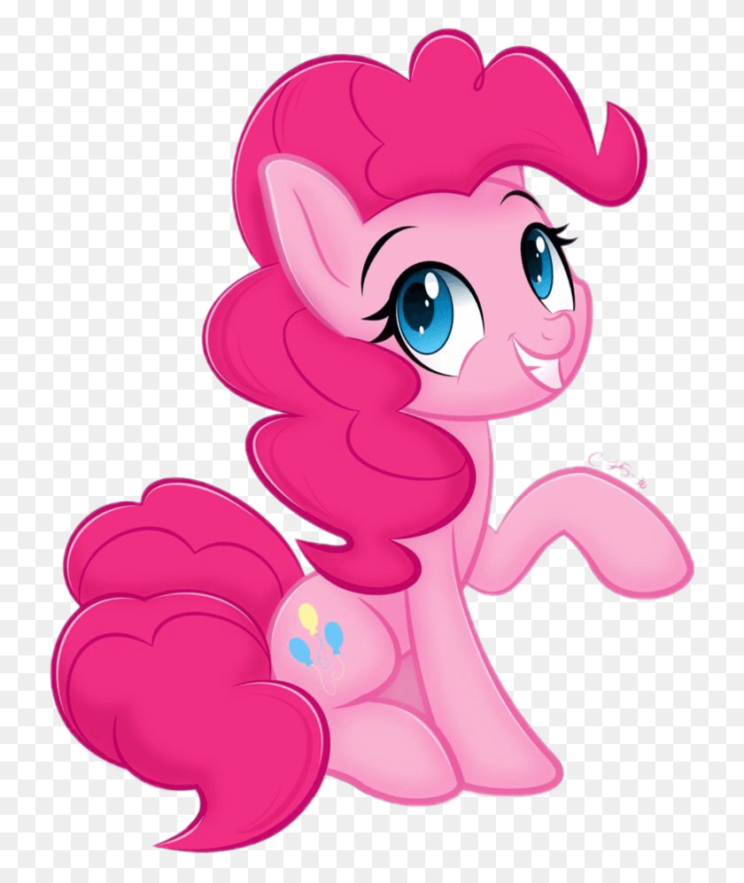 729x937 Стикер Pinkiepie Pinkie Pie Cute Pony, Фиолетовый, Сердце, Животное Png Скачать