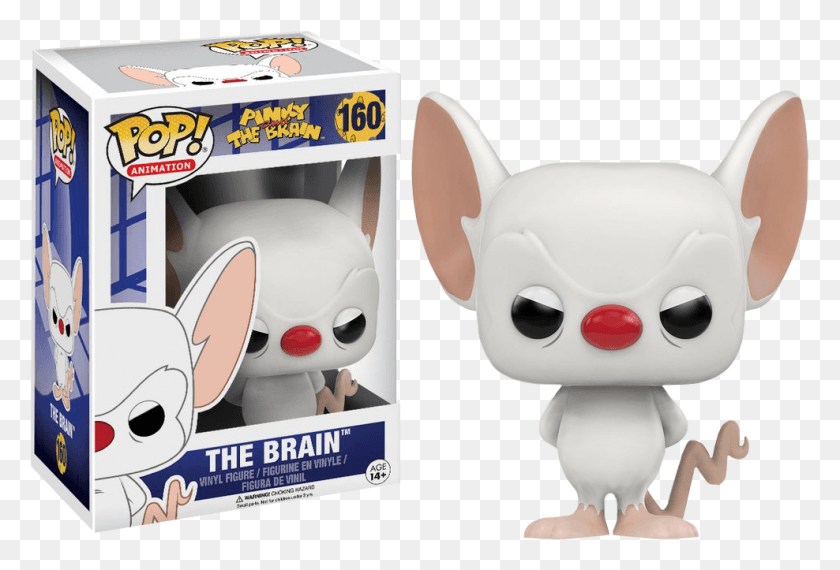 988x647 Pinky And The Brain Funko Pop, Toy, Label, Text HD PNG Download