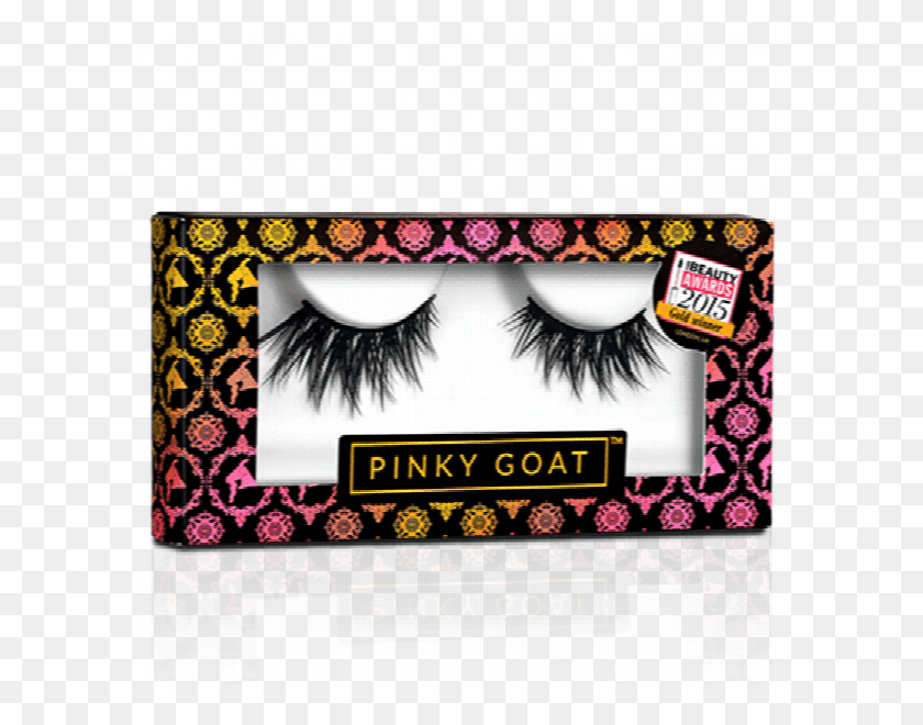 600x600 Pinky Goat Glam Lash Eyelashes Pinky Goat Saja Lashes, Label, Text, Rug HD PNG Download