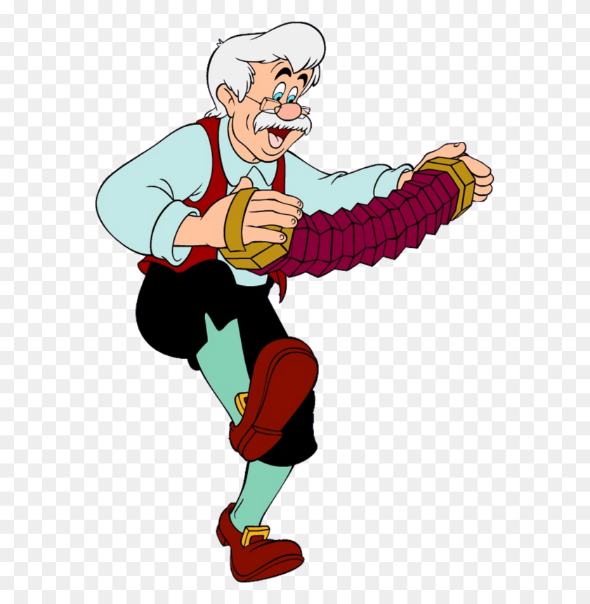569x800 Pinocchio Clipart Walt Disney Character Geppetto Disney, Person, Human, Costume HD PNG Download