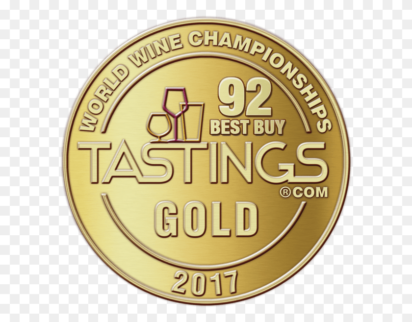598x597 Pinot Grigio Tastings Gold Medal 2017, Gold, Coin, Money HD PNG Download