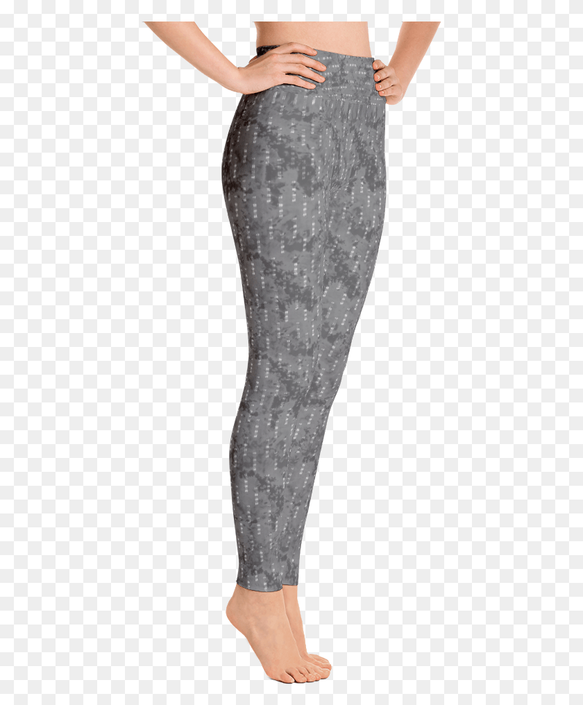 433x956 Pinstripe Geo Yoga Pants, Person, Human, Clothing HD PNG Download