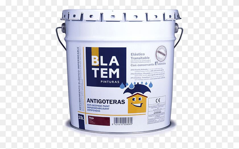 451x463 Pintura Elstica Impermeabilizante Para Aplicar En Waterproofing, Paint Container, Bucket Hd Png