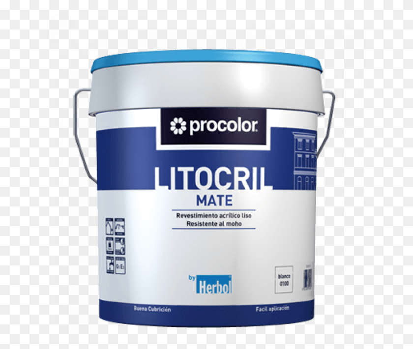 650x650 Pintura Para Fachadas Litocril Procolor Espana, Paint Container HD PNG Download