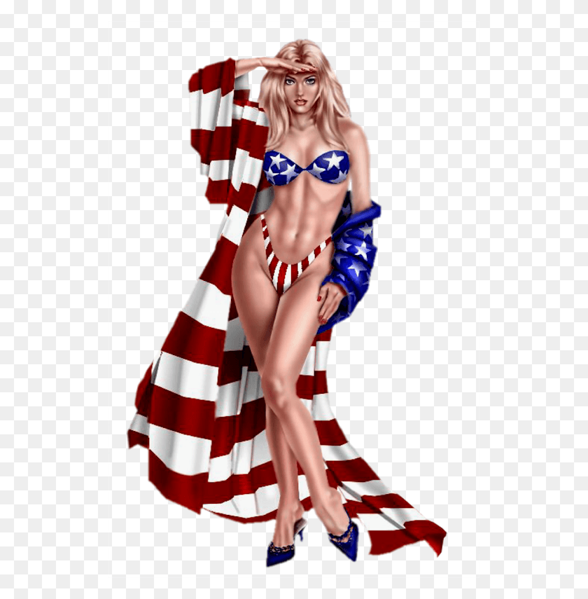 530x795 Pinup Girl Ragged Old Flag Meme, Clothing, Apparel, Costume HD PNG Download