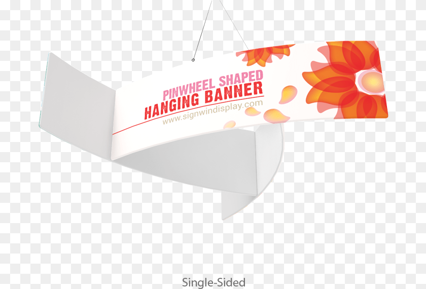 691x570 Pinwheel Shaped Hanging Banner Custom Printing For Seminars Horizontal, Advertisement Sticker PNG