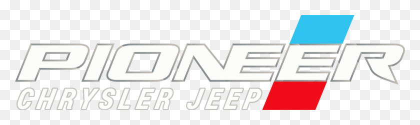 1500x366 Pioneer Chrysler Jeep Header Logo Sign, Symbol, Trademark, Text HD PNG Download