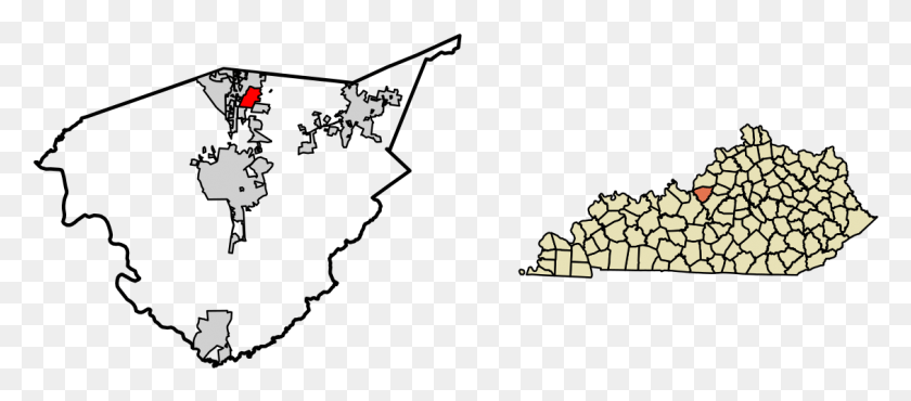 1129x449 Pioneer Village Kentucky Mapa De Kentucky, Vivienda, Edificio, Diagrama Hd Png