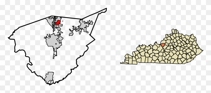 1129x449 Pioneer Village Kentucky Map Of Kentucky, Housing, Building, Diagram HD PNG Download