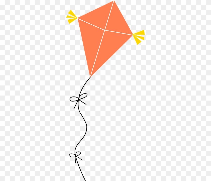 360x720 Pipa Azul E Laranja, Toy, Kite PNG