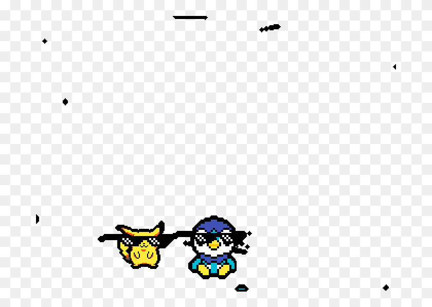 701x537 Piplup Y Pikachu De Dibujos Animados, Angry Birds, Super Mario Hd Png
