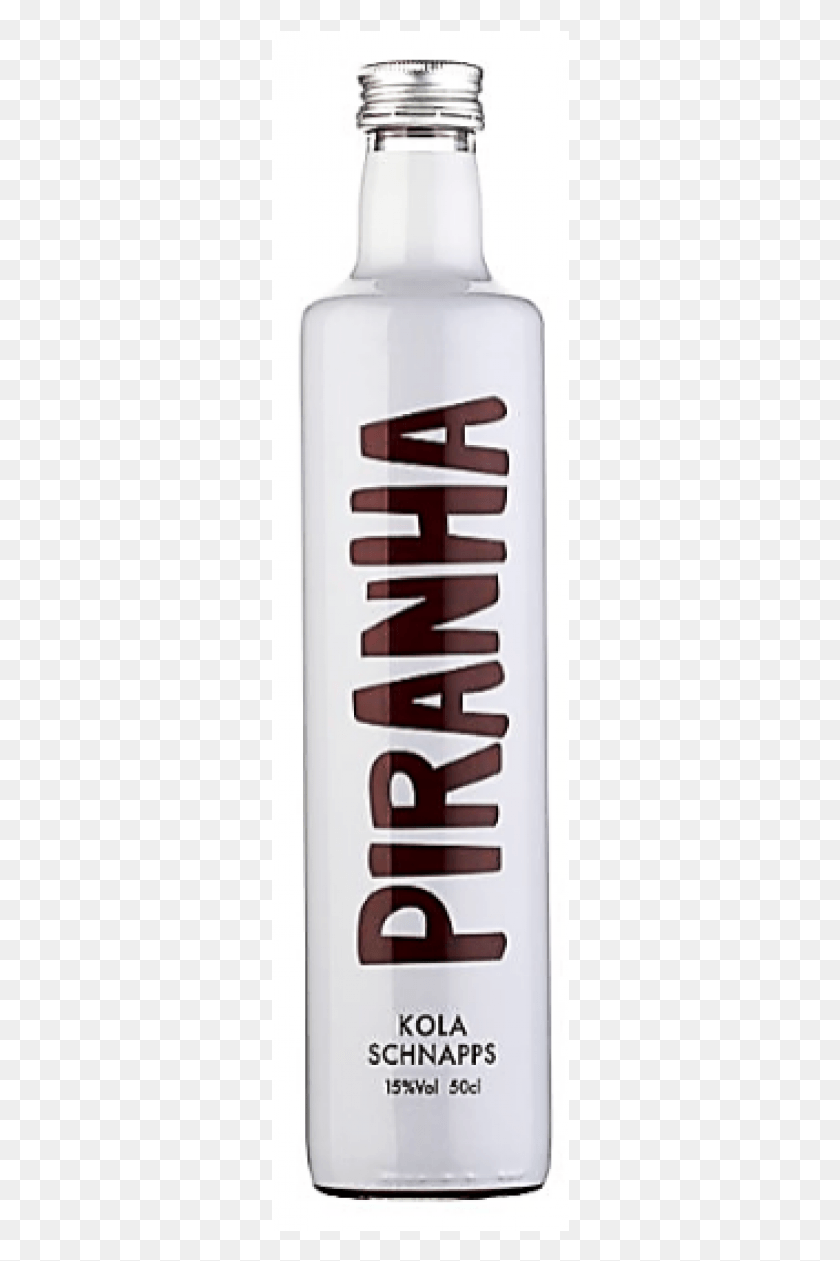 298x1201 Piranha Kola Schnapps 50cl Glass Bottle, Text, Shaker, Symbol HD PNG Download