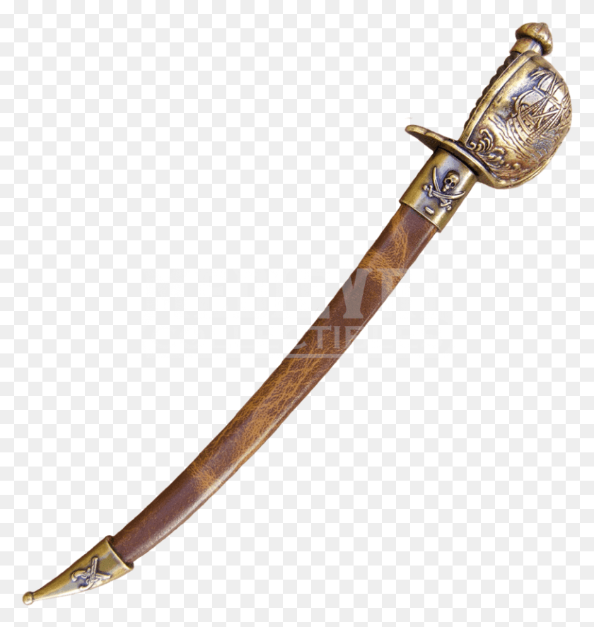 812x861 Pirate Cutlass Letter Opener With Scabbard Pirate Scabbard, Axe, Tool, Sword HD PNG Download