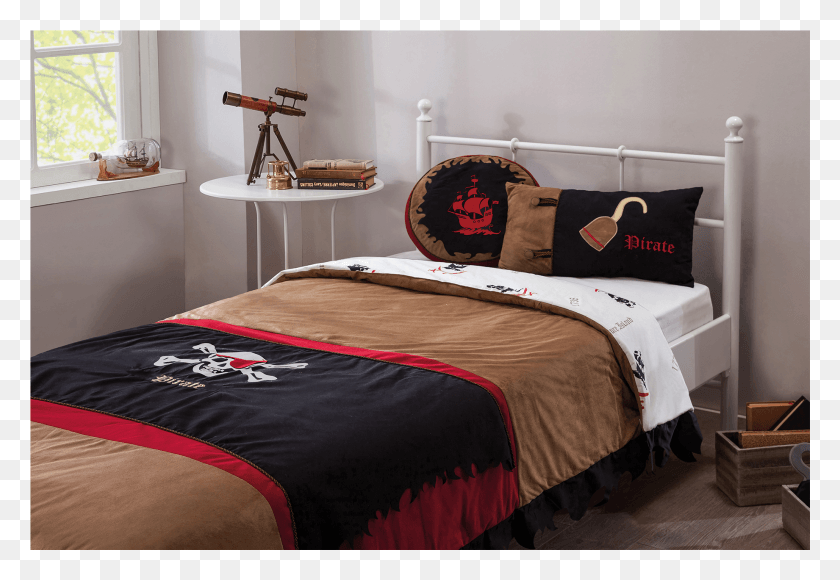 1841x1228 Pirate Hook Bed Cover Black Pirate Hook Yatak Ortusu, Furniture, Bedroom, Room HD PNG Download