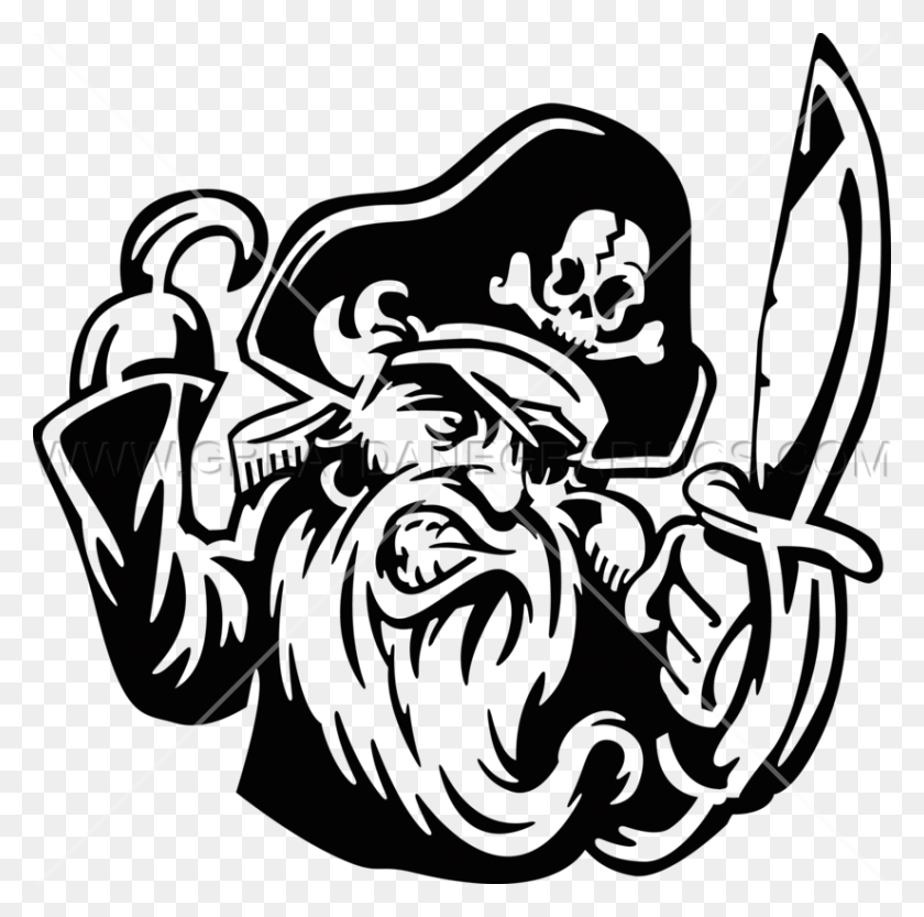 825x818 Pirate Hook Pirata Con Gancho Dibujo, Símbolo, Emblema, Cupido Hd Png