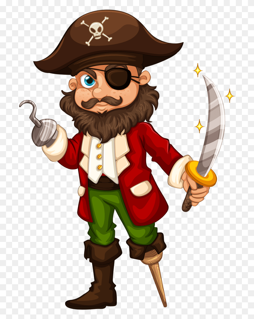 715x995 Pirate Image Background Cartoon Pirate, Person, Human, Toy HD PNG Download