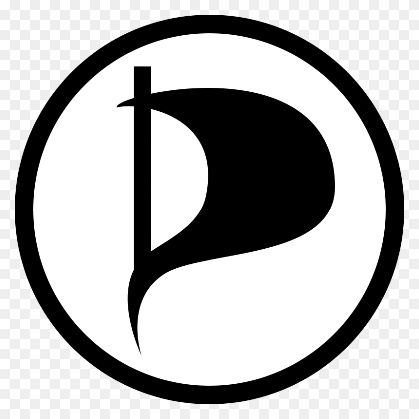 800x800 Descargar Png / Bandera Del Partido Pirata, Símbolo, Logotipo, Marca Registrada Hd Png