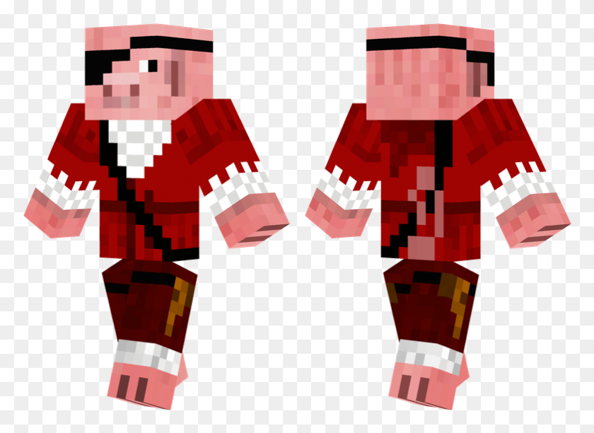 782x554 Pirate Pig Cool Minecraft Skins, Nutcracker, Plant, Graphics HD PNG Download