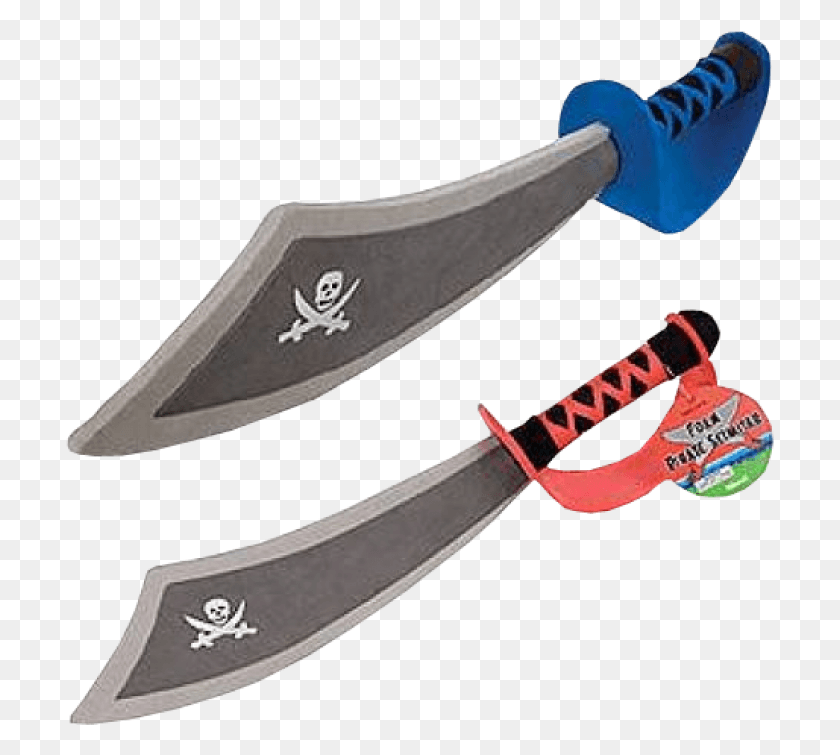 709x695 Pirate Scimitar Multi Coloured Foam Pirate Swords, Weapon, Weaponry, Blade HD PNG Download