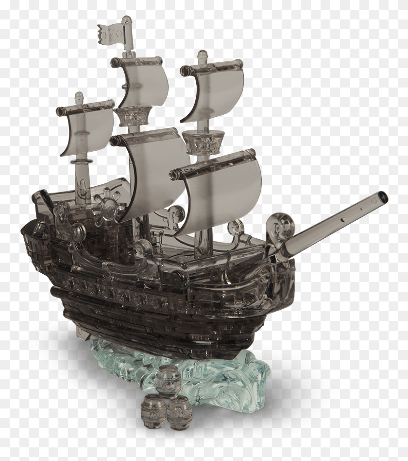 763x888 Pirate Ship Deluxe 3d Crystal Puzzle Pirate Ship, Ship, Vehicle, Transportation HD PNG Download