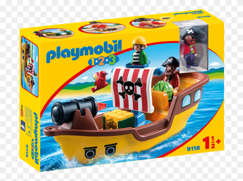 713x567 Pirate Ship Playmobil 123 Pirate Ship, Person, Human, Helmet HD PNG Download
