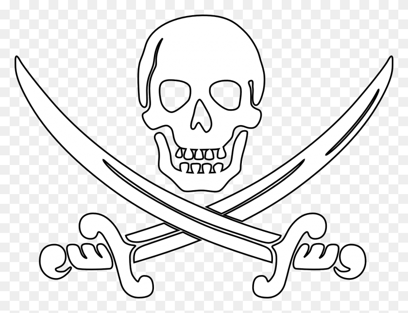 1280x960 Pirate Skull Malvorlage Piratenkopf, Pirata, Símbolo Hd Png