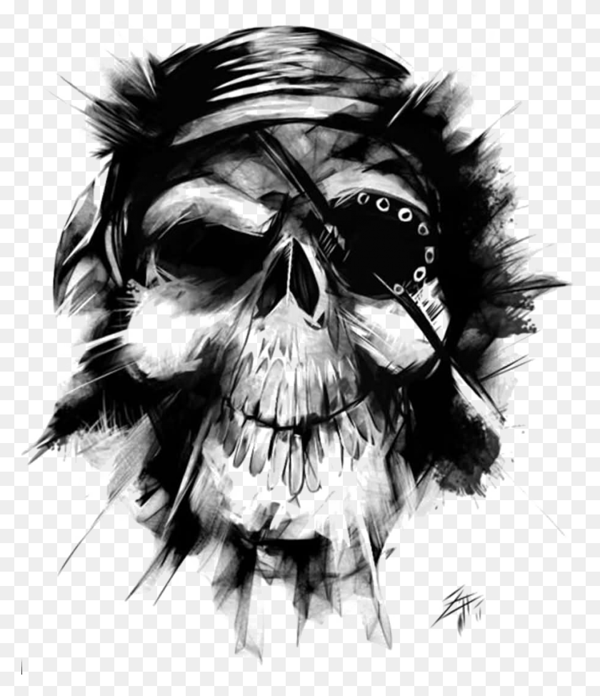 919x1077 Pirate Skull Photo Pirate Skull Tattoo Design, Person, Human HD PNG Download