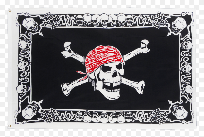 1323x858 Pirate Skull With Border Ft Flag Beatings Will Continue Until Morale Improves Flag, Pirate, Person, Human HD PNG Download