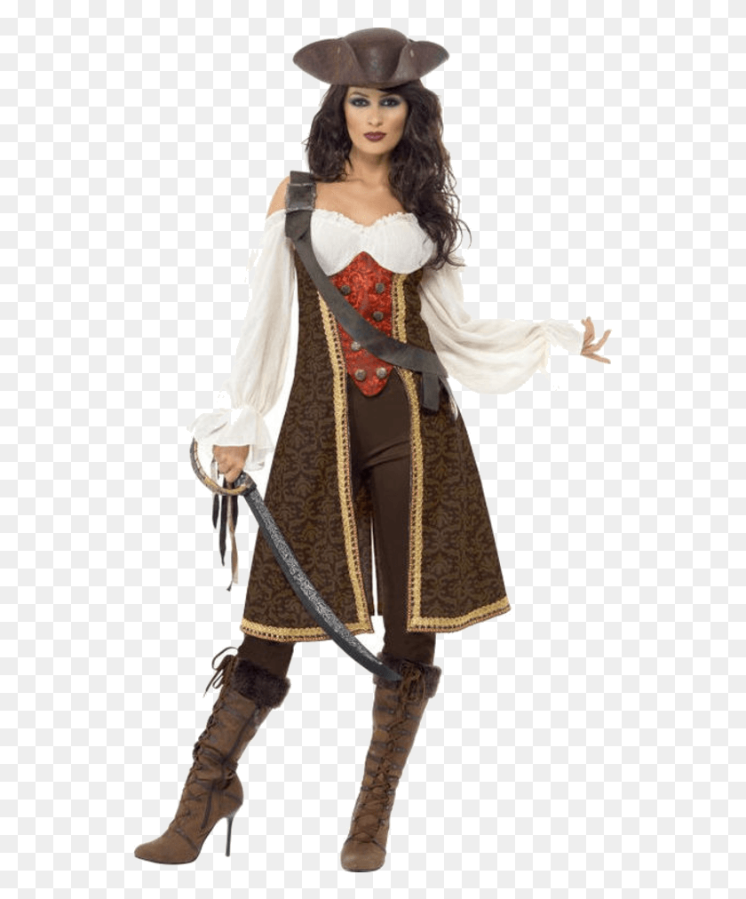 Девушка в костюме пирата