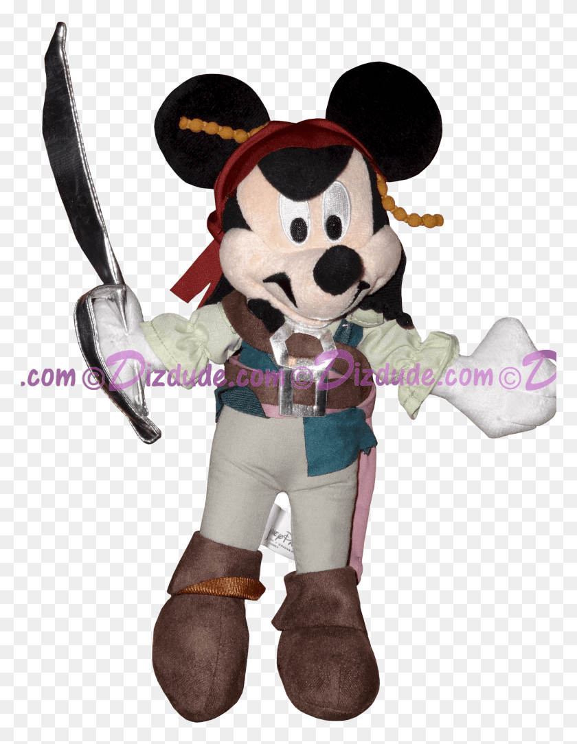 1401x1840 Pirates Of The Caribbean Mickey Mouse As Jack Sparrow Costume Hat, Mascot, Performer, Toy HD PNG Download