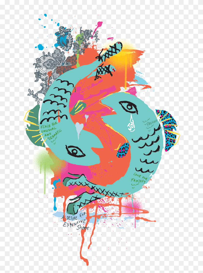650x1070 Pisces Happy Birthday Pisces, Astronomy, Outer Space, Space HD PNG Download