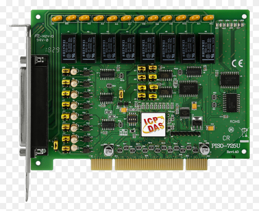 801x643 Descargar Png Piso 725U Daq Card Pci Componente Electrónico Digital, Computadora, Electrónica, Hardware Hd Png