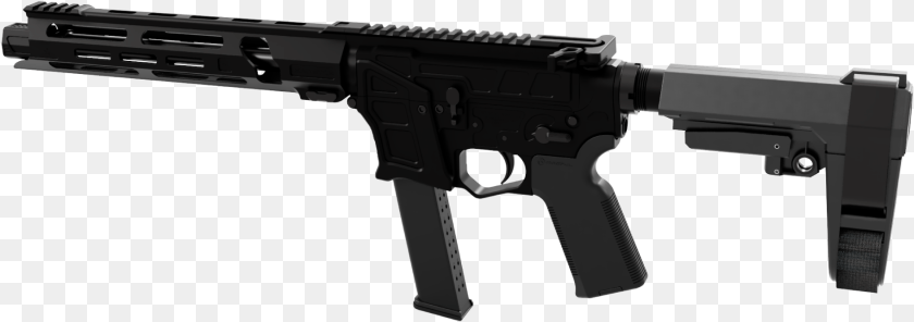 1890x666 Pistol 9mm Pcc 300 Blackout Ar Pistol, Firearm, Gun, Handgun, Rifle Sticker PNG