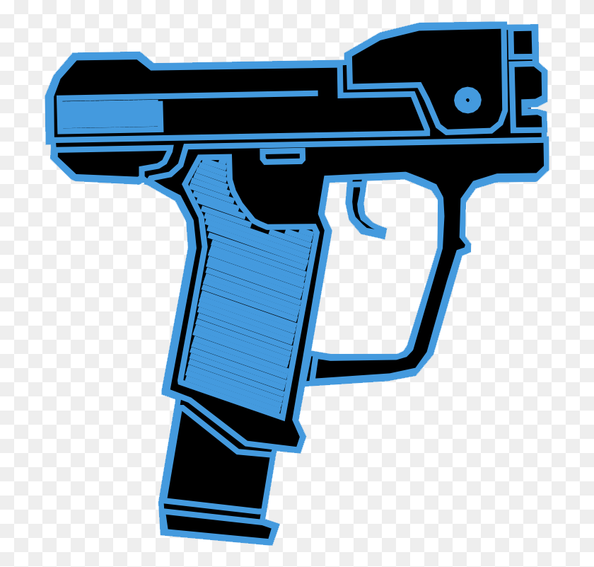 714x741 Pistol Clipart Magnum M6d Halo, Gun, Weapon, Weaponry HD PNG Download