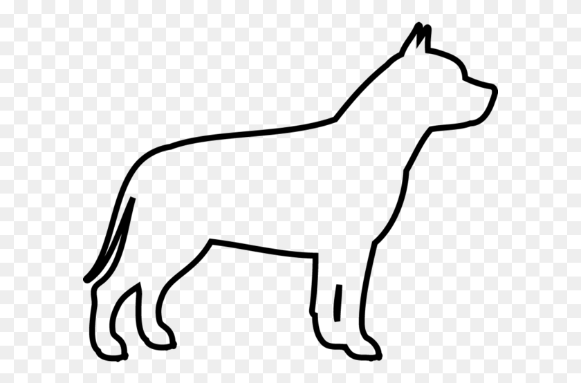 601x494 Pit Bull Rubber Stamp Outline Of A Pitbull, Bow, Mammal, Animal HD PNG Download