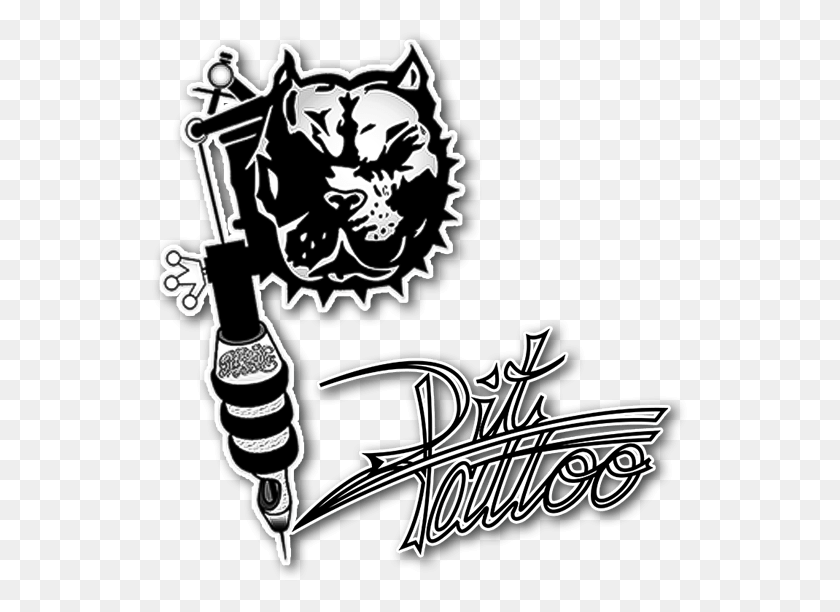 537x552 Pit Tattoo Logo, Label, Text, Stencil HD PNG Download
